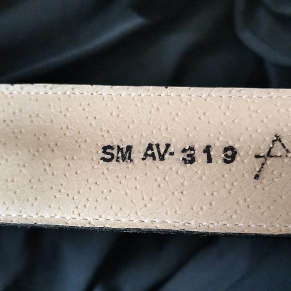 Avignon Yellow leather belt,Made in Spain - Picture 3 of 7